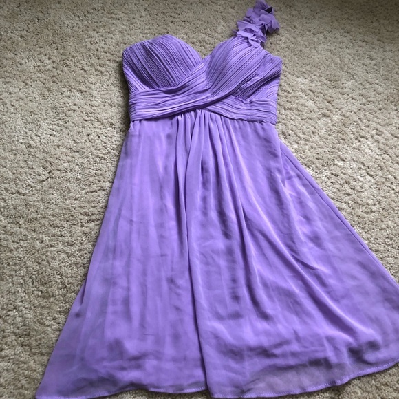 purple semi dresses